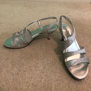 Silver Sparkled Heels